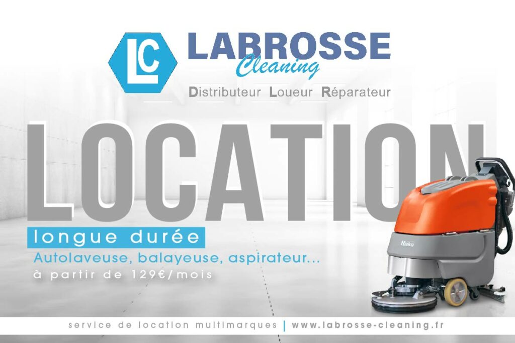 Location longue durée matériels de nettoyage